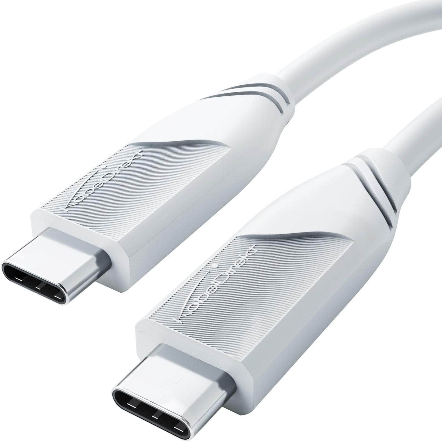 USB-C-Kabel - USB 4.0, Power Delivery 3, Thunderbolt 4, weiß - 2m