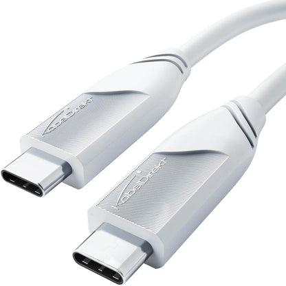 USB-C-Kabel - USB 4.0, Power Delivery 3, Thunderbolt 4, weiß - 2m