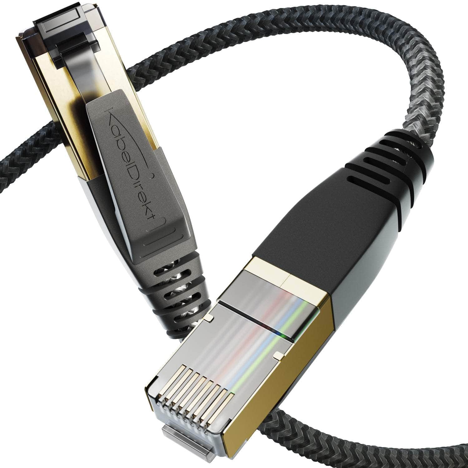 CABNEER Cat 8 Ethernet-kabel 50 m, 40 Gbps netwerkkabel hoge snelheid 2000MHz Ethernet-kabel, Gigabit RJ45 nylon gevlochten LAN-kabel, patchkabel voor PS5/4-router modem CABNEER Cat 8 Ethernet-kabel 50 m, 40 Gbps netwerkkabel hoge snelheid 2000MHz Ethernet-kabel, Gigabit RJ45 nylon gevlochten LAN-kabel, patchkabel voor PS5/4-router modem