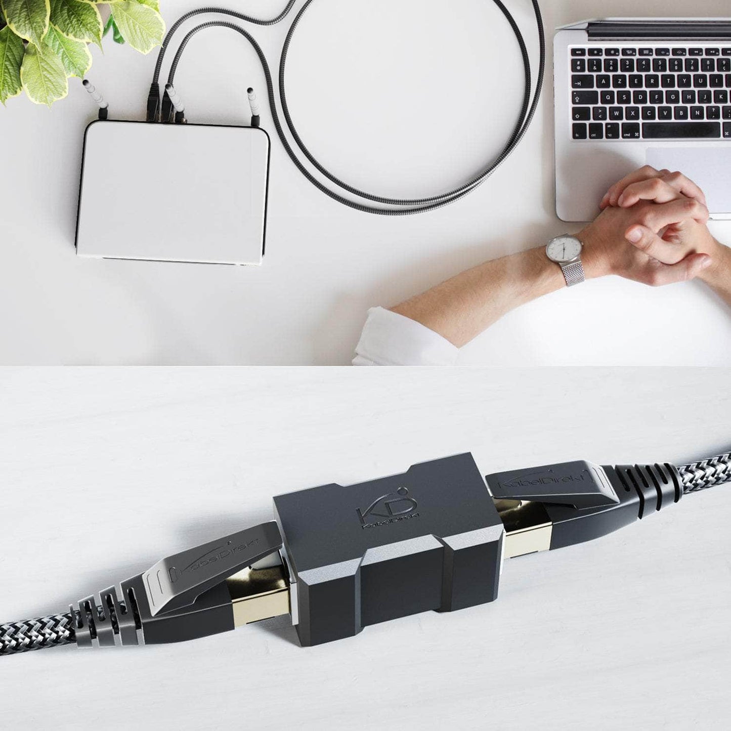 Cat 8 Netzwerkkabel mit FlexMesh-Braiding – 40 Gbit/s Ethernet, LAN & Patch Kabel