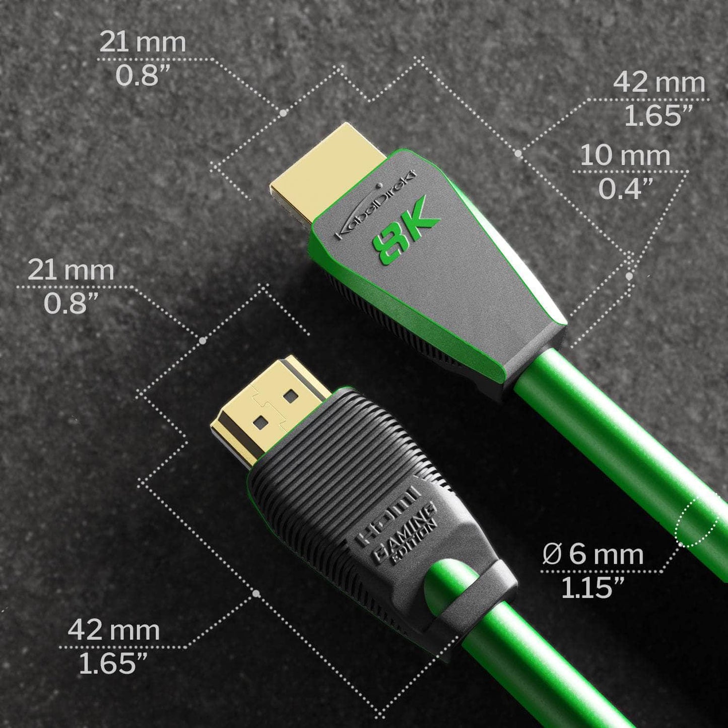 8K Ultra High Speed HDMI 2.1 Cable – 8K@60Hz - officially tested and certified