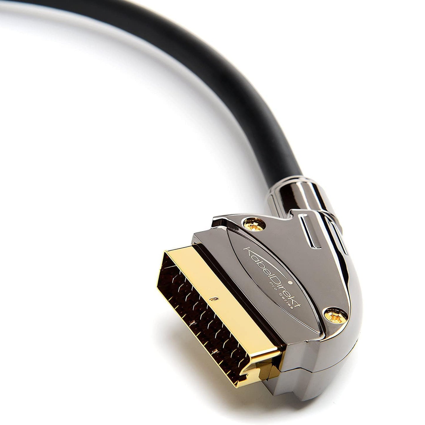 SCART cable – black, golden contacts