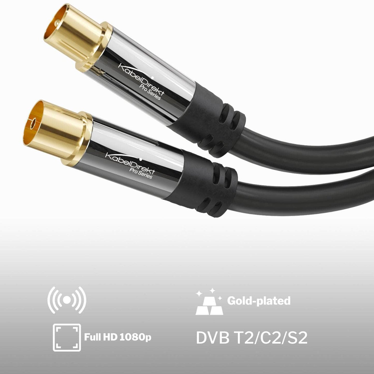 Antennenkabel – Koax Stecker > Koax Kupplung