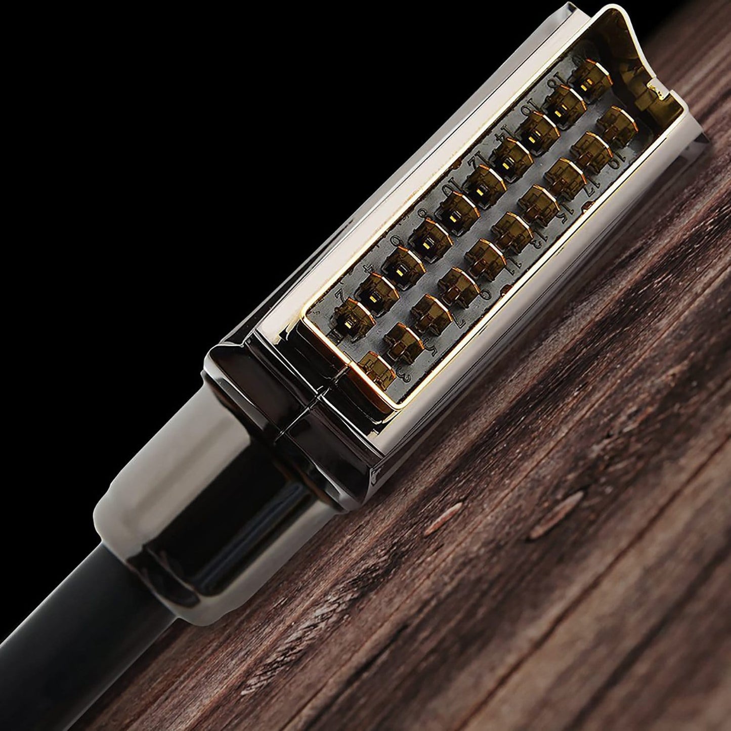 SCART cable – black, golden contacts