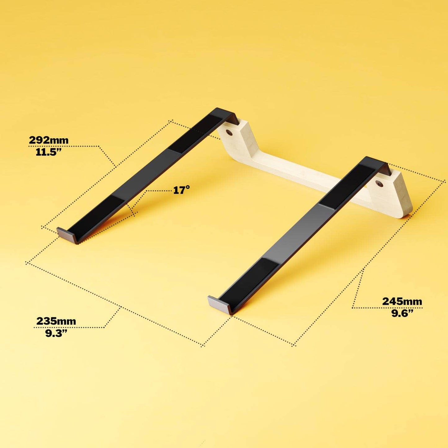 KD Essentials - Laptop stand - bamboo and metal