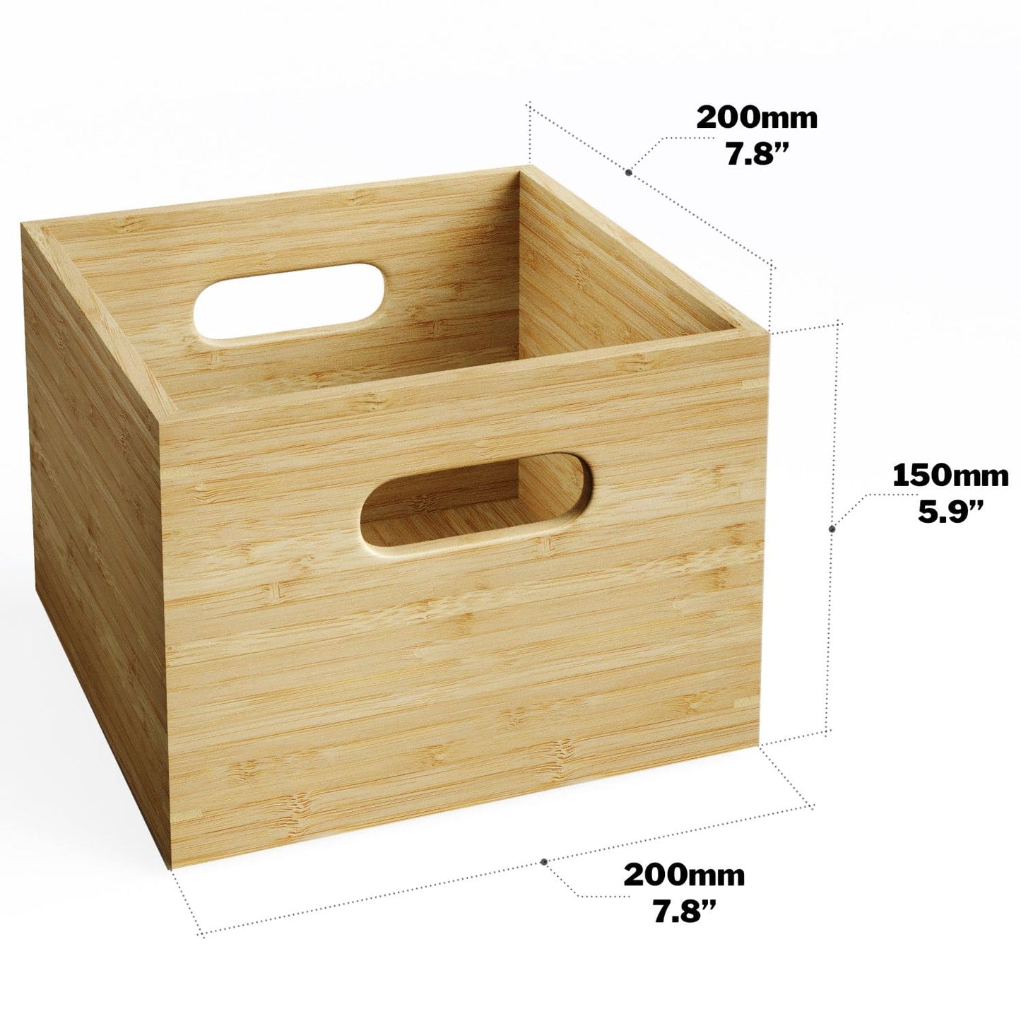 KD Essentials – Aufbewahrungsboxen aus Bambus, stapelbar und kombinierbar