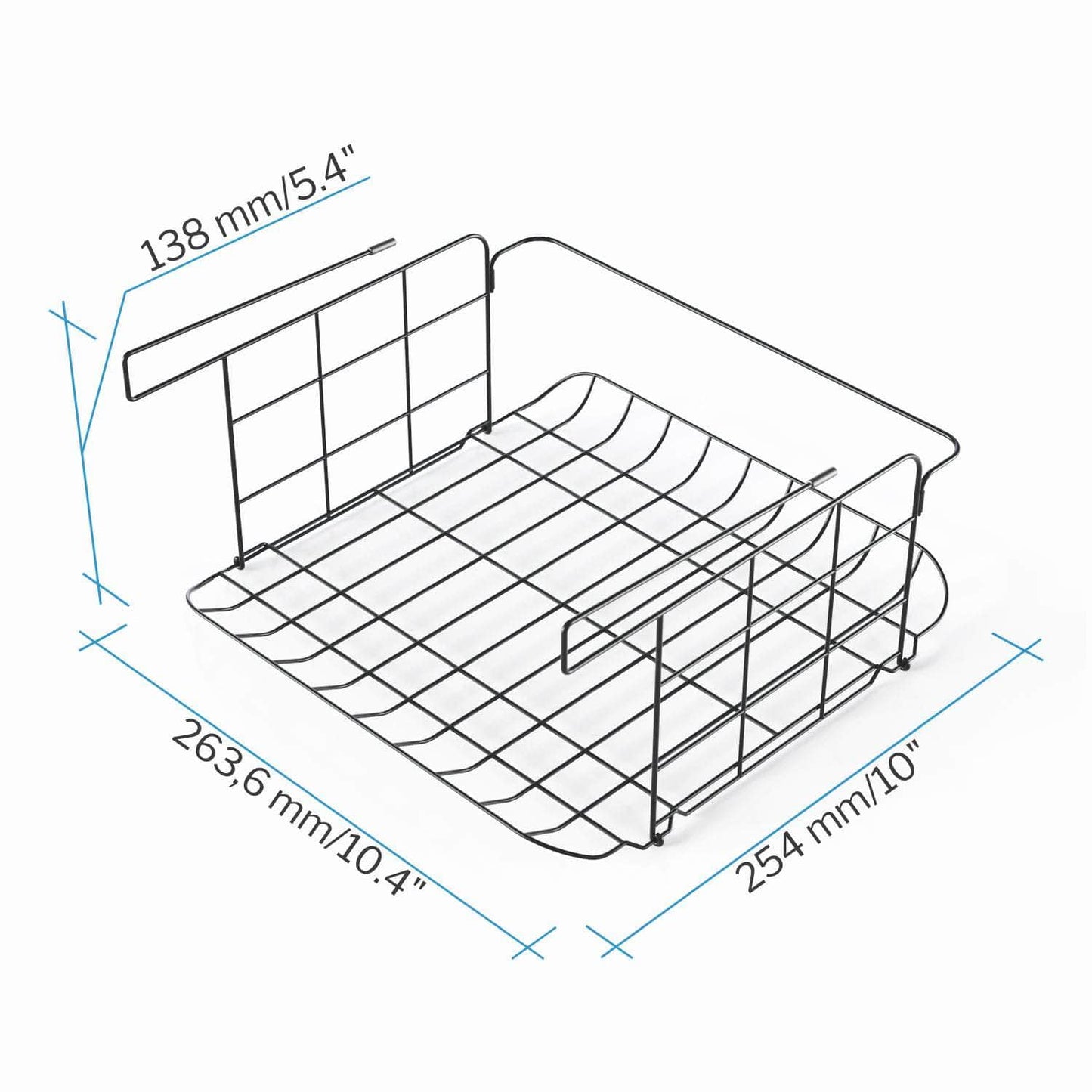 KD Essentials – 2x Küchen-Hängekorb, Unterregal-Organizer – Grid-Design