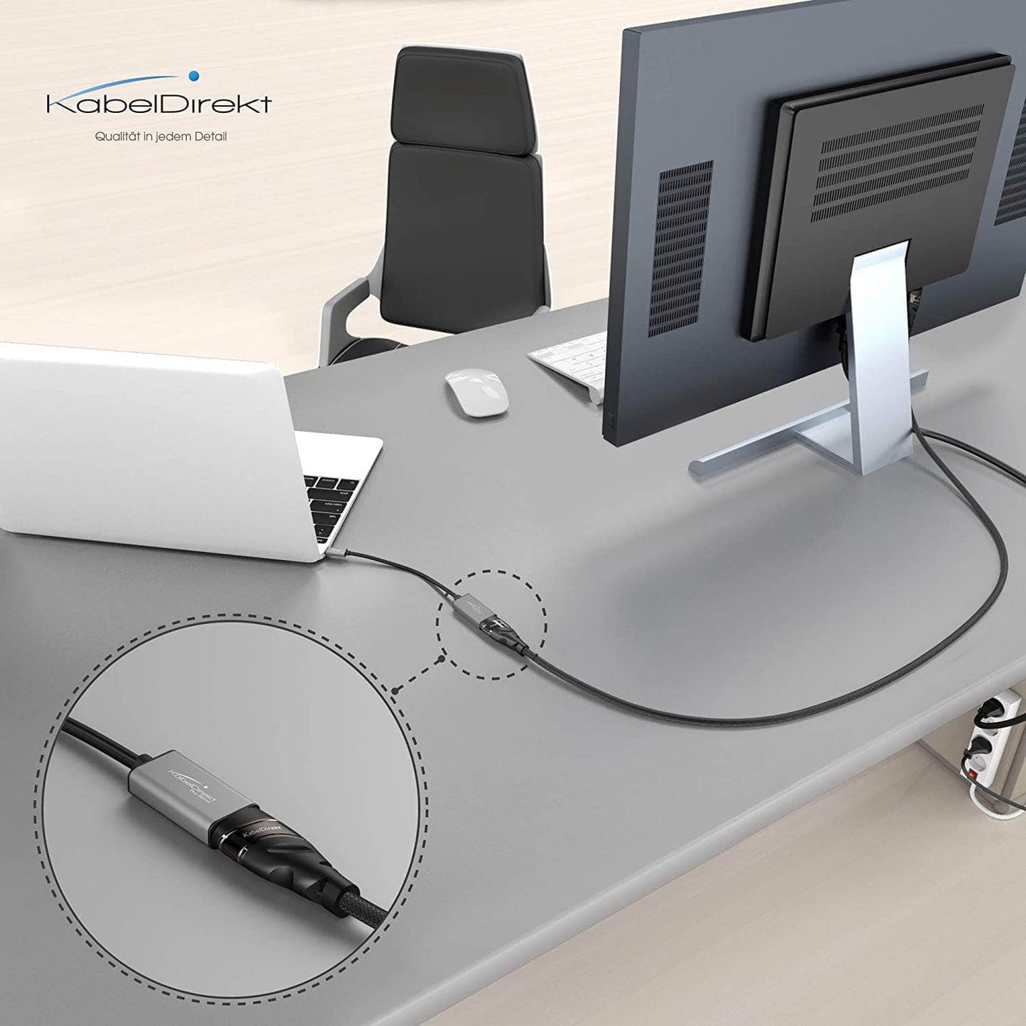 USB-C- auf HDMI-Adapter, 15 cm, für 4K bei 60 Hz