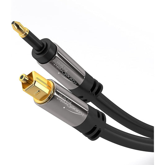 TOSLINK auf Mini-TOSLINK, optisches Audiokabel, Lichtwellenleiter/LWL, überträgt Digitale Audiosignale