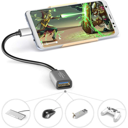 USB-C OTG Adapter – Zum Anschließen von Smartphones, Tablets und Notebooks mit USB-C Anschluss