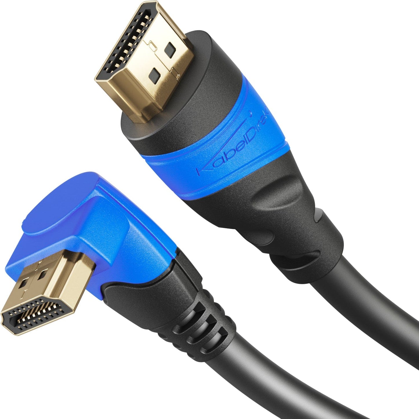 4K High Speed HDMI Cable - 270° angled - with Ethernet, 3D, ARC, HDR