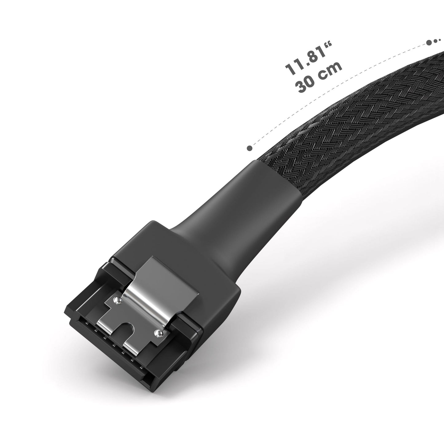 SATA Datenkabel – 30 cm & 60 cm, gerade und 90° gewinkelt, 6 Gbit/s, SATA-III, 3er Set