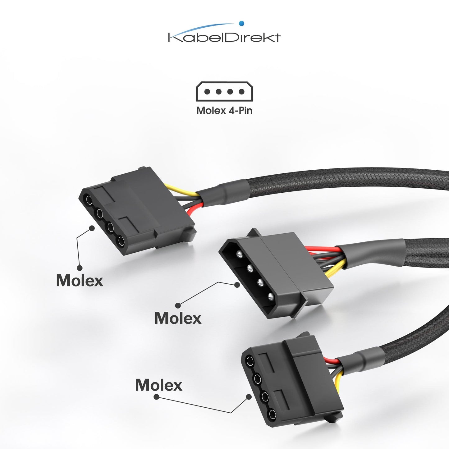 PC Kabel – Molex Y-Stromkabel
