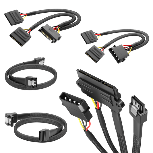 Molex/SATA power cables & adapters