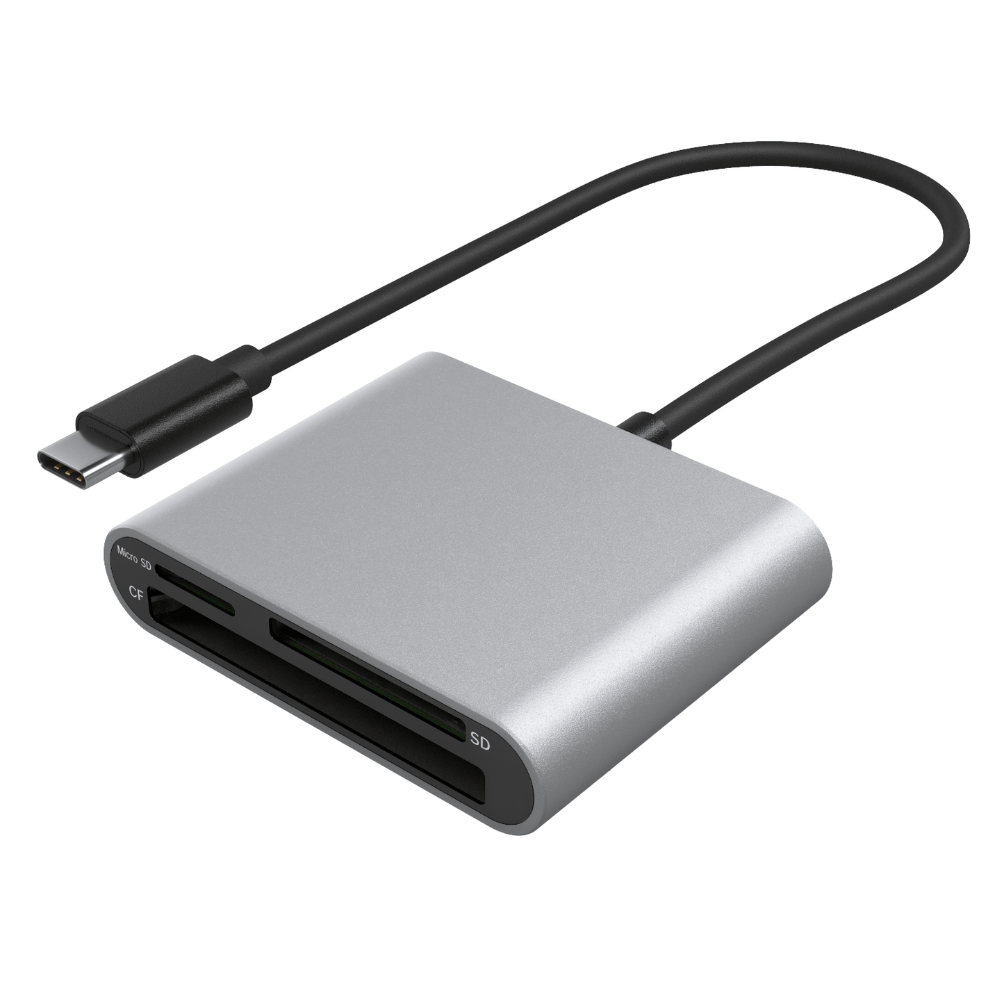 Card Reader - USB-C connector - for SD, SDXC, SDHC, microSD, MMF, CF