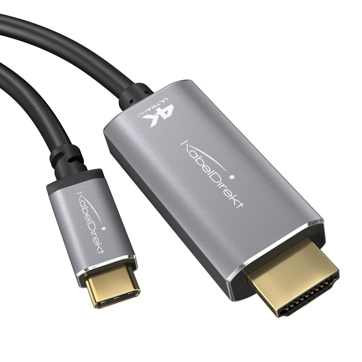 to HDMI adapter & cable - 2m - 4K/2160p at 60 – KabelDirekt