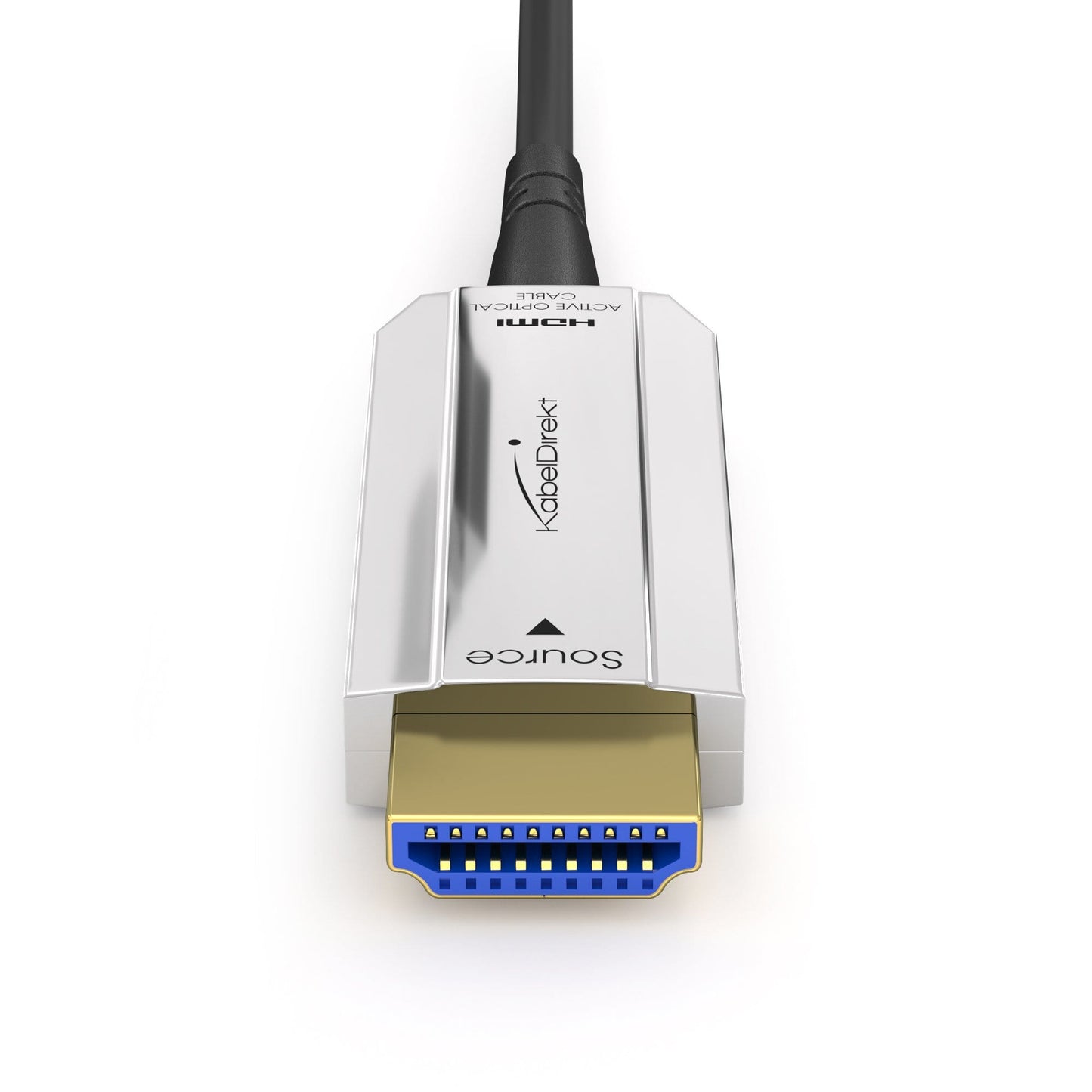 4K optisches High Speed HDMI 2.0 Kabel – 4K@60Hz, silber/schwarz, Lichtleiterkabel