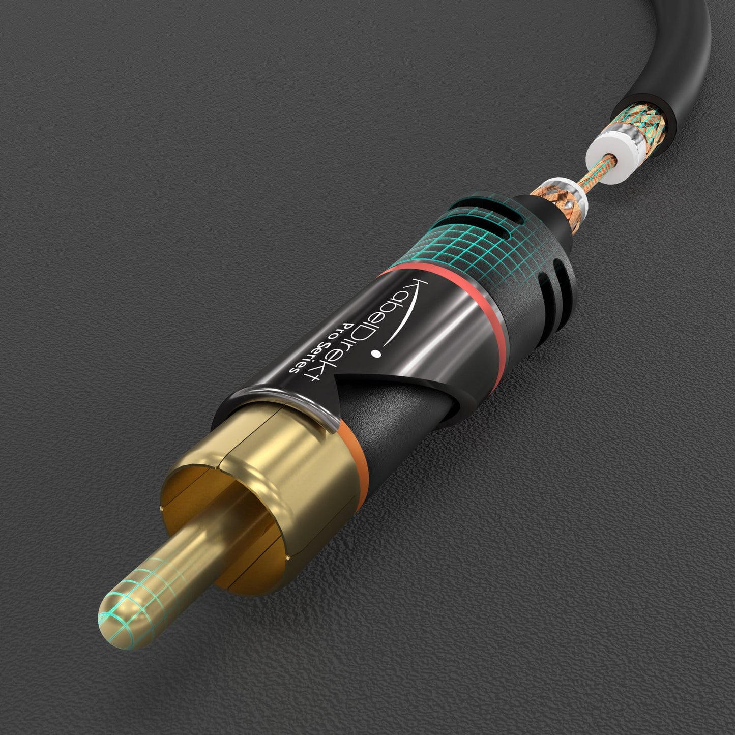 2 to 2 RCA Y adapter cable, stereo audio cable, Cinch/phono male to male plugs, analogue/digital