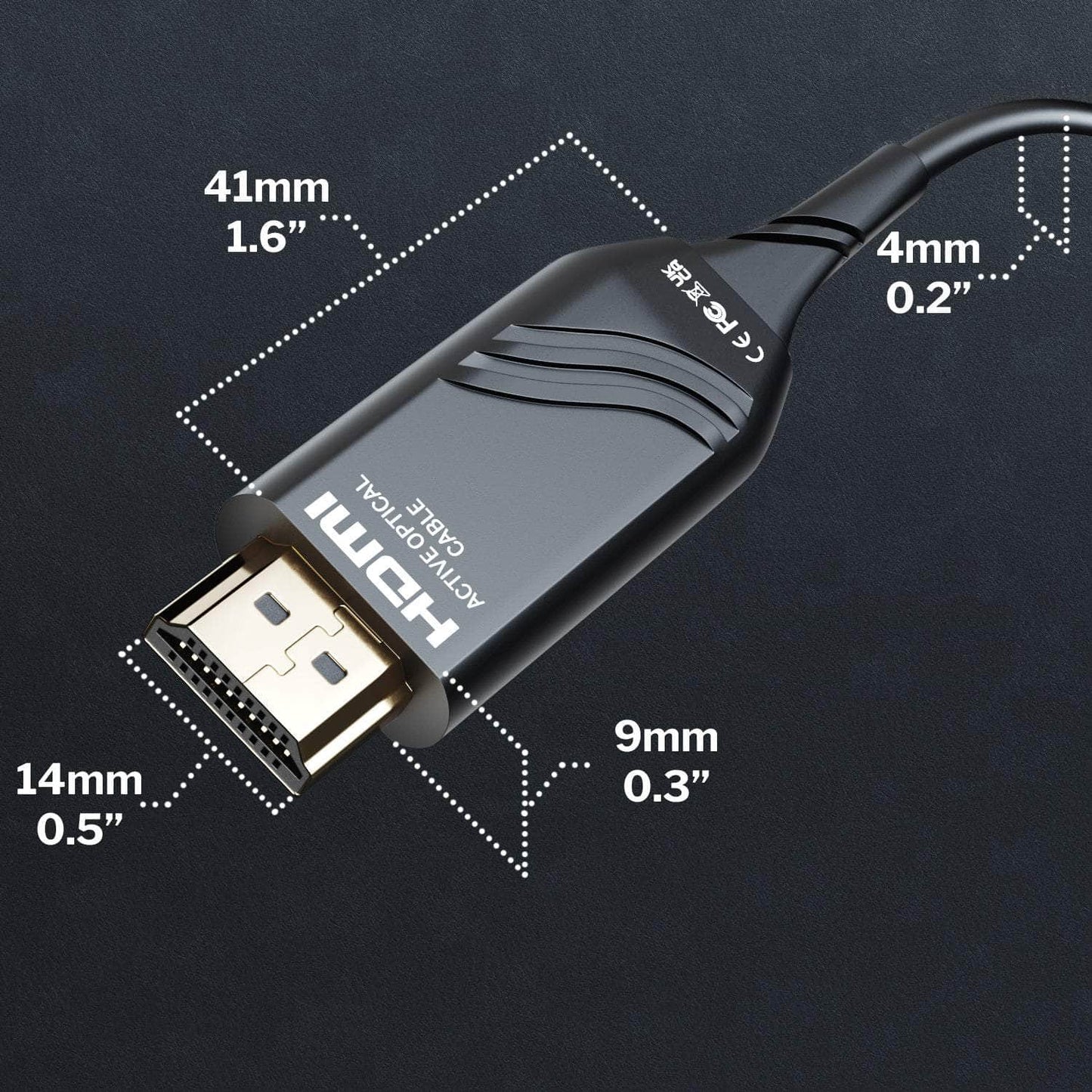 Optical HDMI cable - 48G, 8K@60Hz, fibre optic