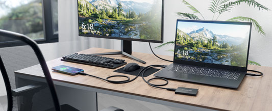 MONITOR ÜBER USB-C ANSCHLIEßEN AN PC, LAPTOP ODER HANDY