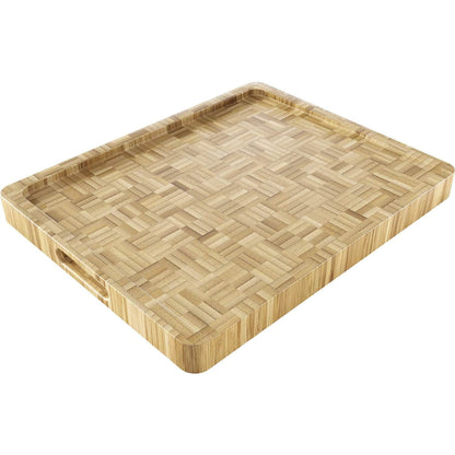 Bamboo chopping board – solid wood breakfast board made of bamboo, size XL, by KD Essentials