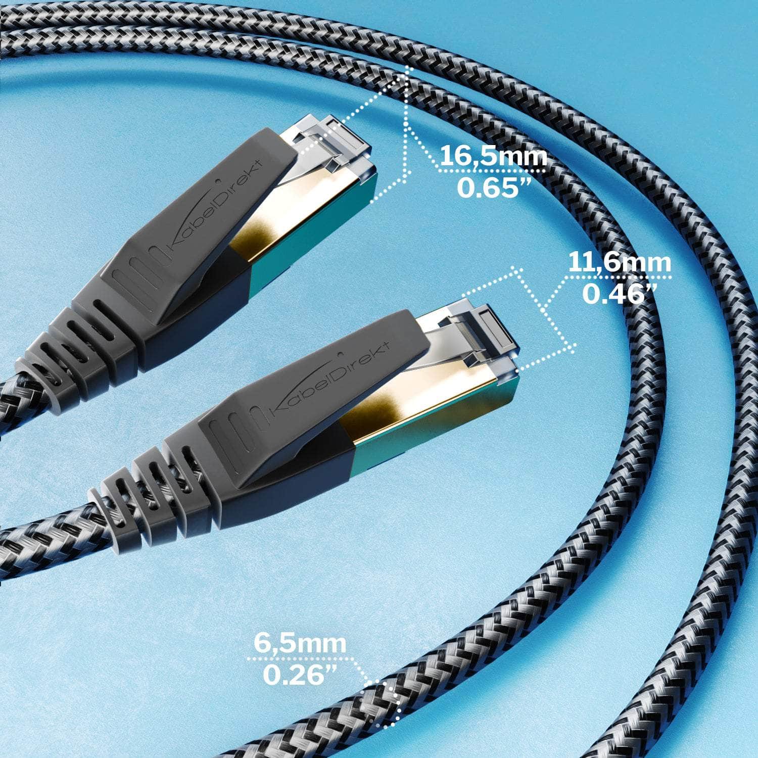 Cable RJ45 Ethernet Cat 8 40Gbps 20m High Speed SFTP Vention - Câbles réseau - Achat & prix Cable RJ45 Ethernet Cat 8 40Gbps 20m High Speed SFTP Vention - Câbles réseau - Achat & prix