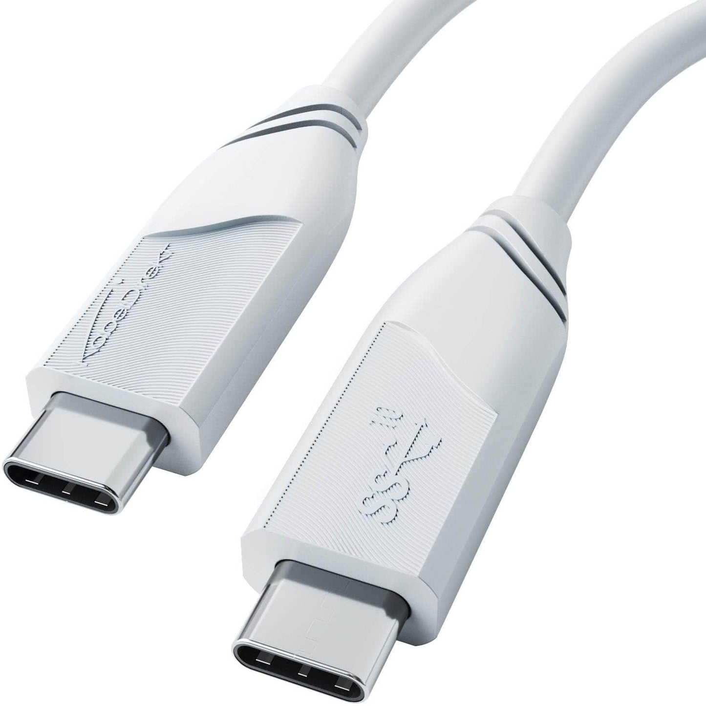 USB C Cable - USB 3.2, Power Delivery 3, white