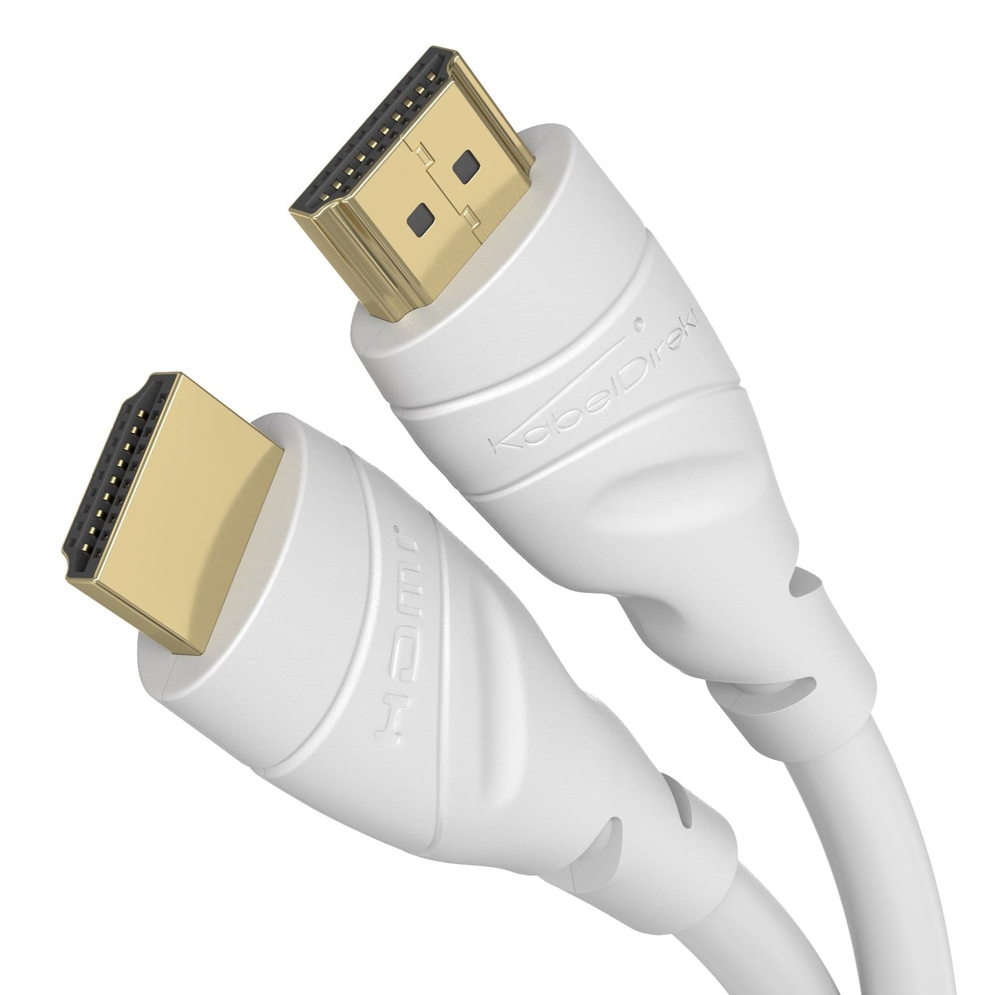 White 4K HDMI cable – with Ethernet, 4K/8K, 3D, ARC, HDR, 7.1 surround sound
