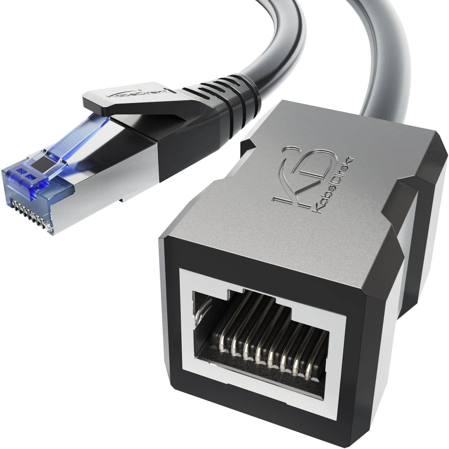 Rallonge LAN & câble prolongateur Ethernet, Cat 7, 10 Gbit/s, blindage SF/FTP