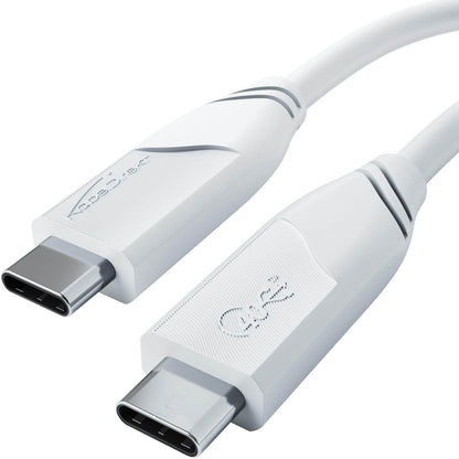 USB-C-Kabel - USB 4.0, Power Delivery 3, Thunderbolt 4, weiß - 1m