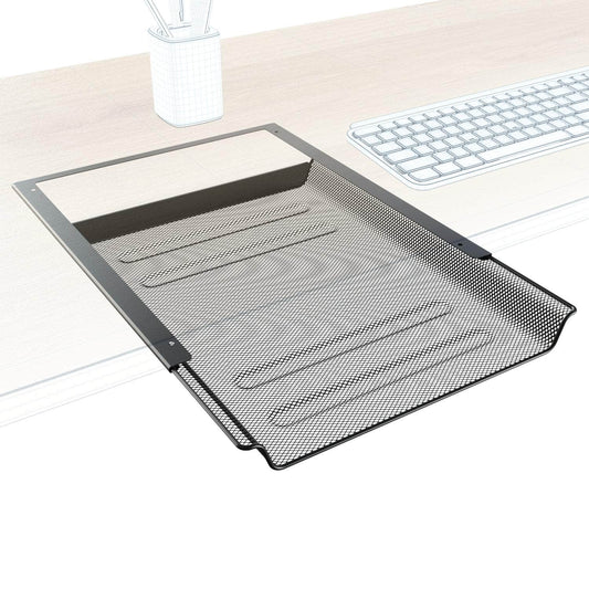 KD Essentials - Schublade unter Schreibtisch für Dokumente und Büroartikel, Organizer aus Metall