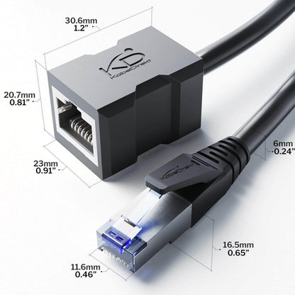 Cat 7 Ethernet extension - 10Gbit/s high speed network cable for high speed data connections