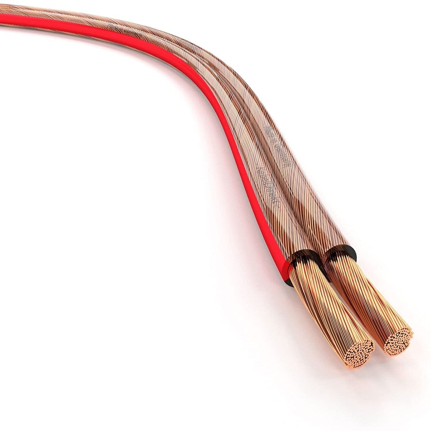 Lautsprecherkabel verdrillt 1,5 qmm (OFC) Kupfer Rot - Schwarz