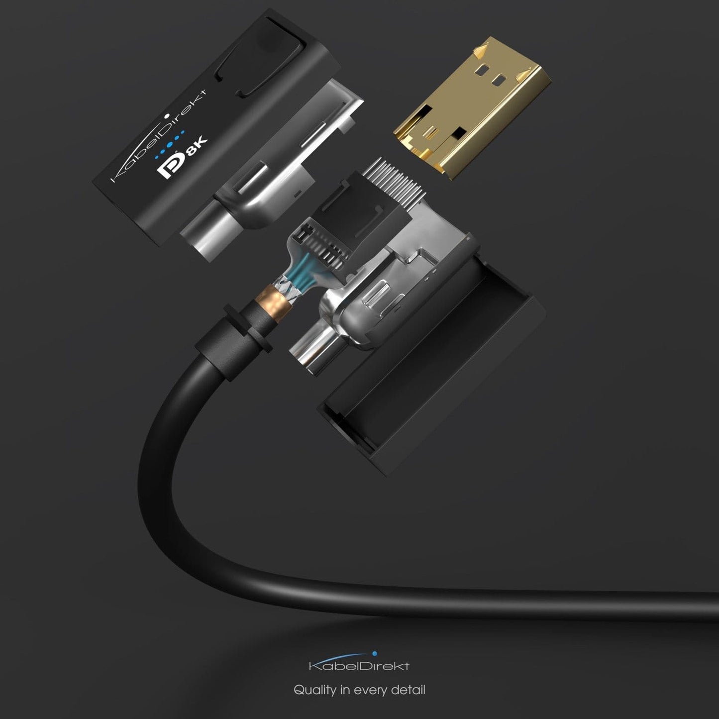 VESA Certified DisplayPort Cable - DP1.4 for 8K or gaming with up to 240Hz