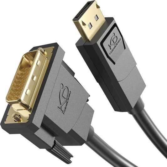 KabelDirekt - Adaptateur HDMI DVI avec Protection Contre interférences  Signal AIS - 10m (câble Moniteur bidirectionnel DVI-D 24+1/HDMI, connecte