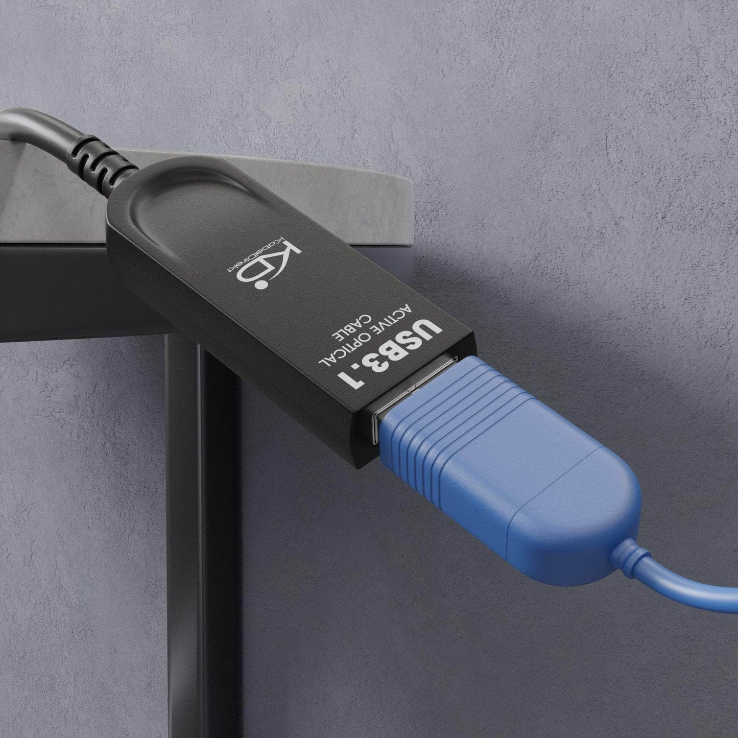 Câble de rallonge USB, optique, USB 3.1 Gen2 pour un débit jusqu’à 10 Gbit/s