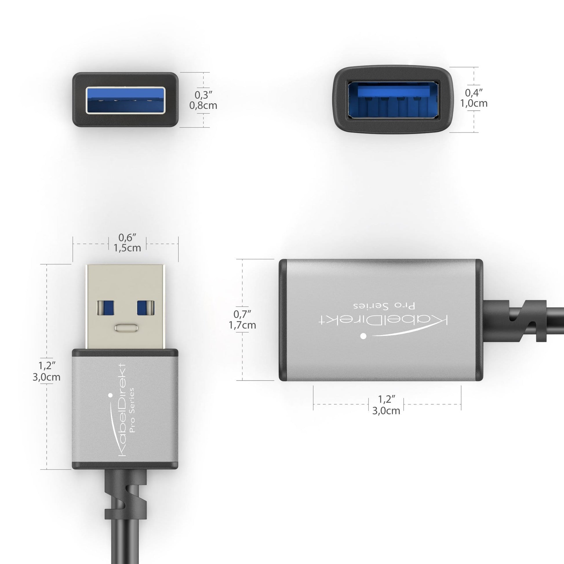 USB-3.0-Verlängerungskabel – KabelDirekt