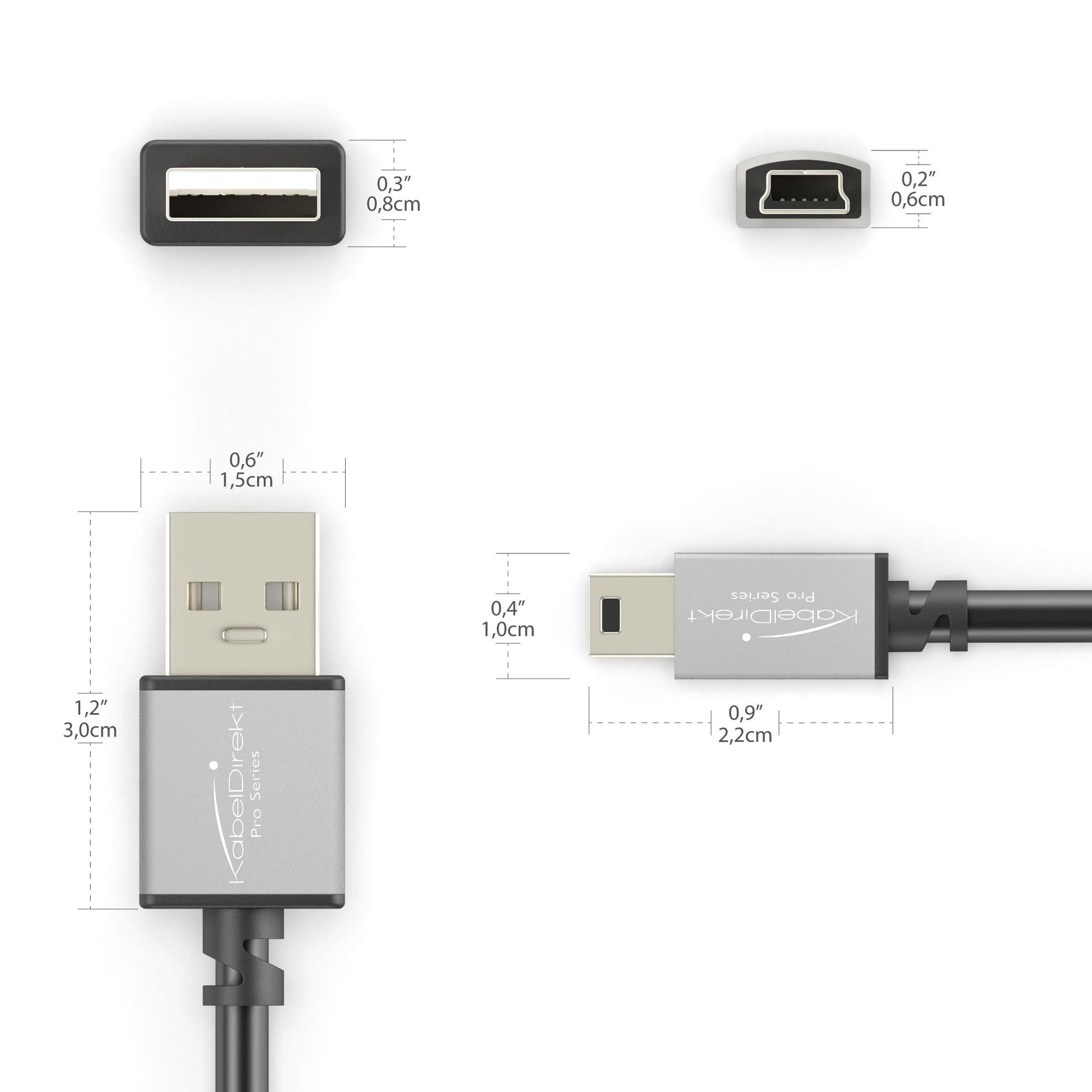 Mini-USB-Kabel - USB 2.0 – KabelDirekt