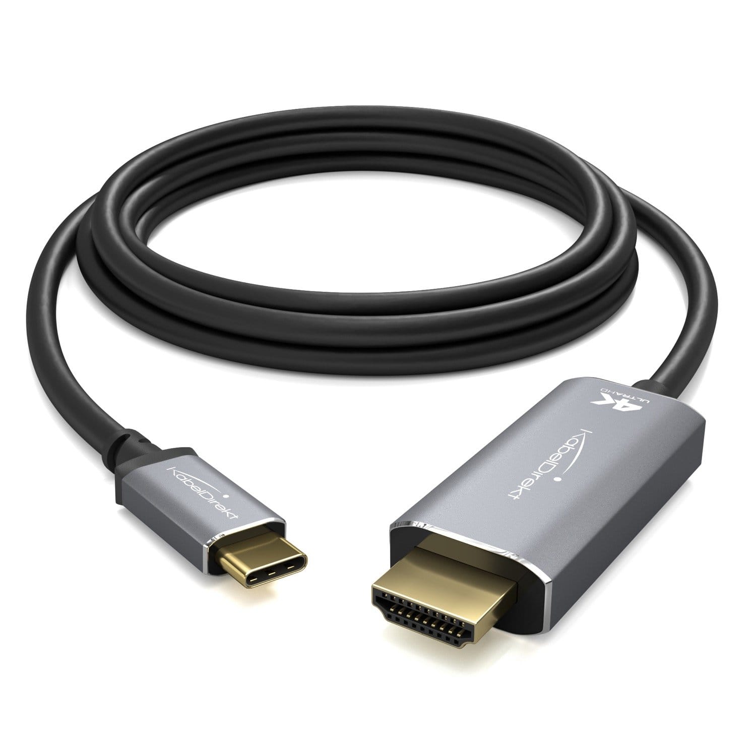 USB-C auf HDMI Adapterkabel - 2m - für 4K bei 60Hz, USB C Adapter –  KabelDirekt