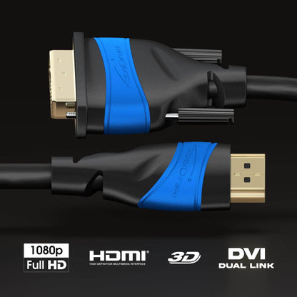 B2B Angebot - 5er/10er Set HDMI-DVI-Adapterkabel