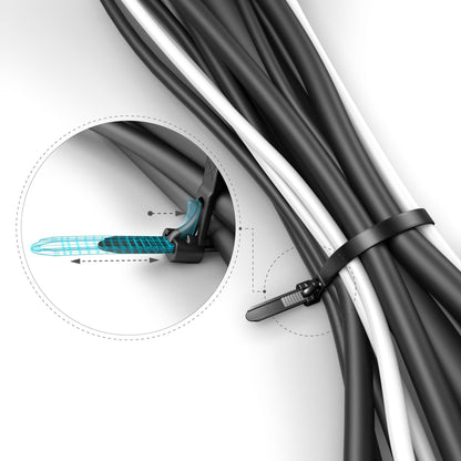Serre-câbles réutilisables – 3x40 unités
