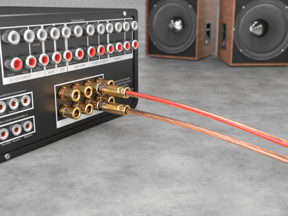 Banana Plugs for speakers & amplifiers – for speaker wire up to 6mm², gold-plated