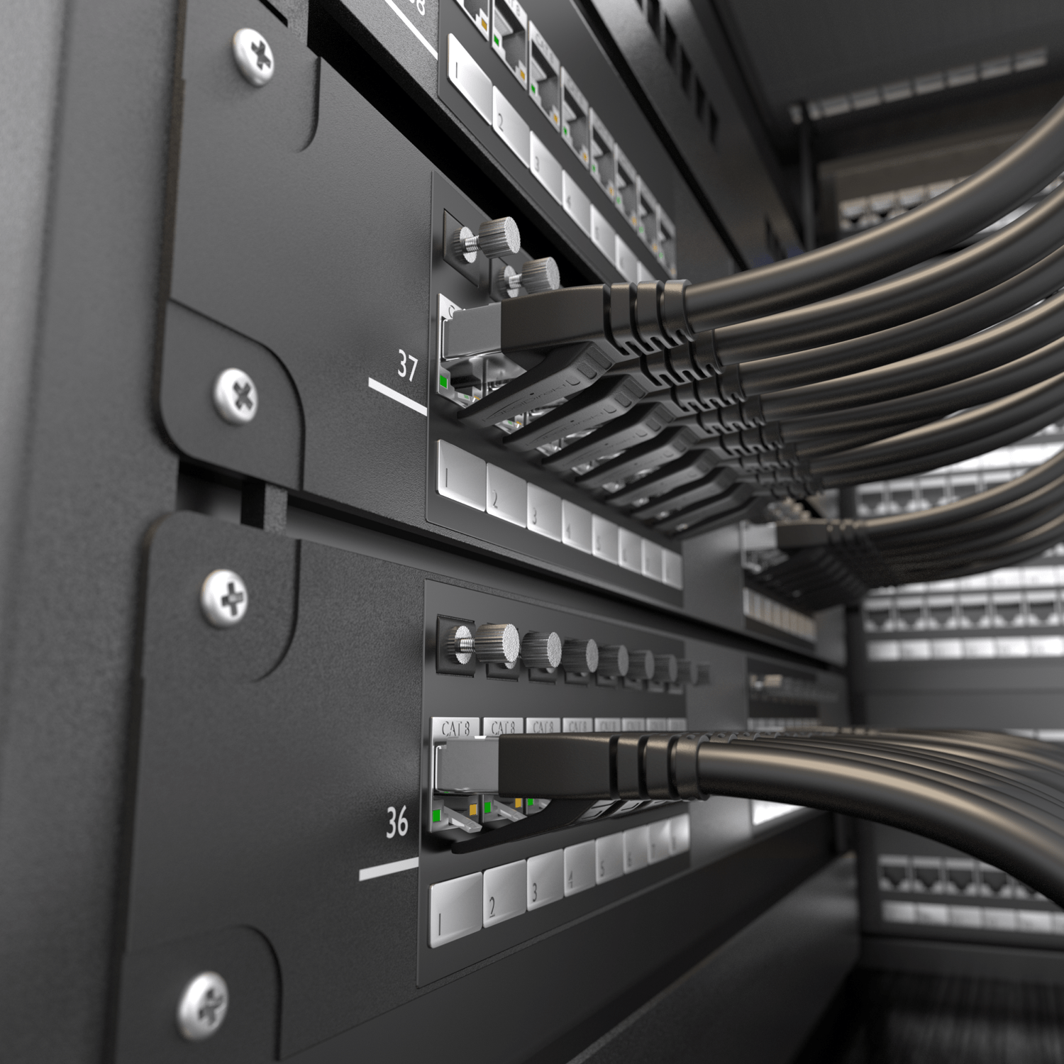 Cable De Red Ethernet Utp Cat8 3 Mts. 40 Gbps/2000 Mhz
