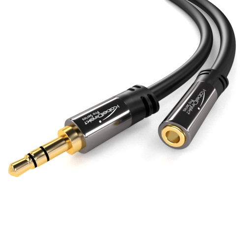 Câble d'extension audio - 3,5 mm Jack (m) à 3,5 mm Jack (f), câble aux